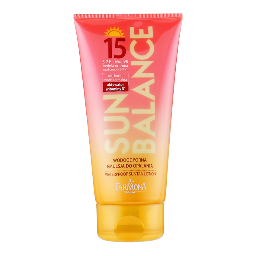 Лосьон для загара солнцезащитный водостойкий SPF 15 Farmona Sun Balance