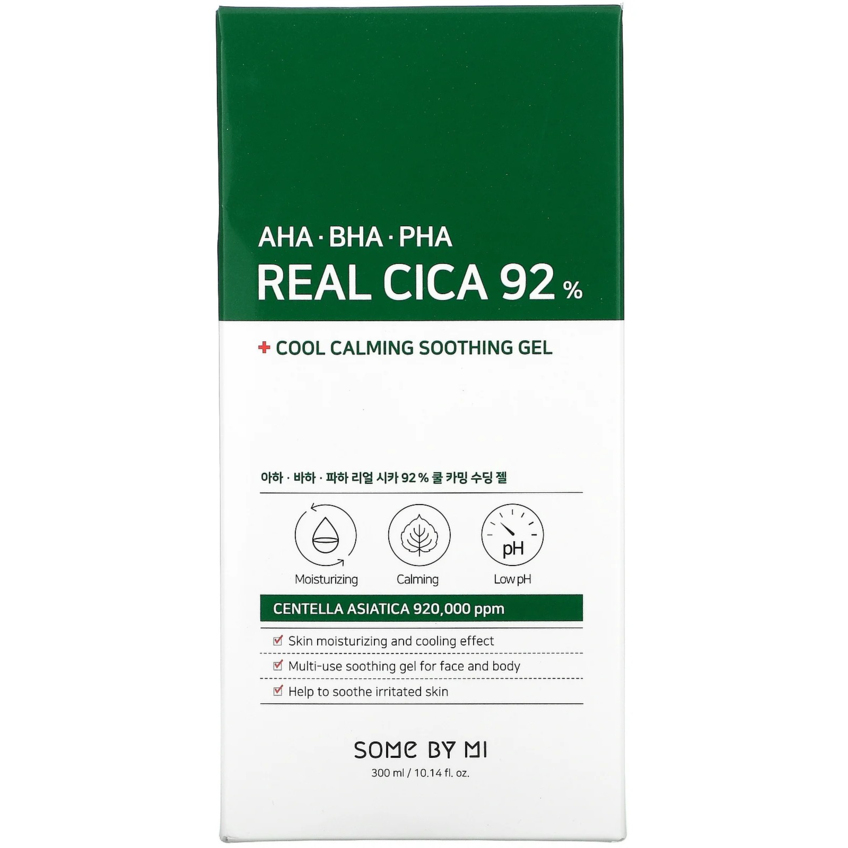 Успокаивающий гель с центелой азиатской и кислотами Some By Mi AHA BHA PHA Real Cica 92% Cool Calming