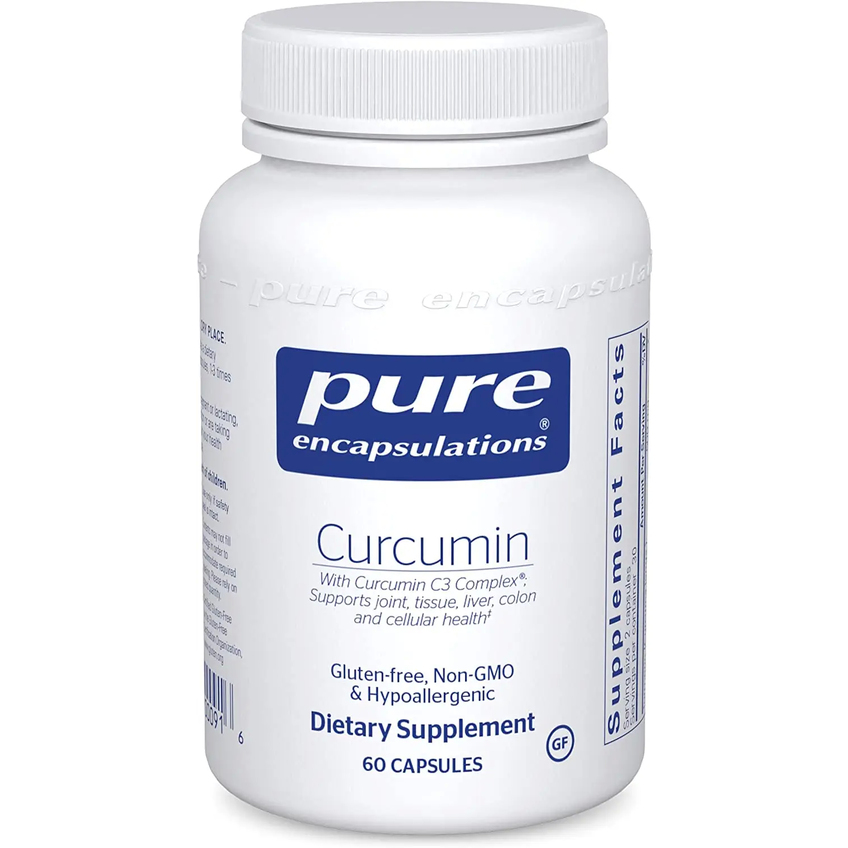 Куркумин / Curcumin, Pure Encapsulations, 250 мг, 60 капсул