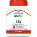 Витамин D3 / Vitamin D3, 21st Century, 50 мкг (2000 МЕ)