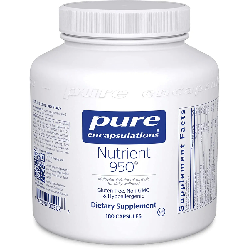 Мультивитамины и минералы / Nutrient 950, Pure Encapsulations, 180 капсул