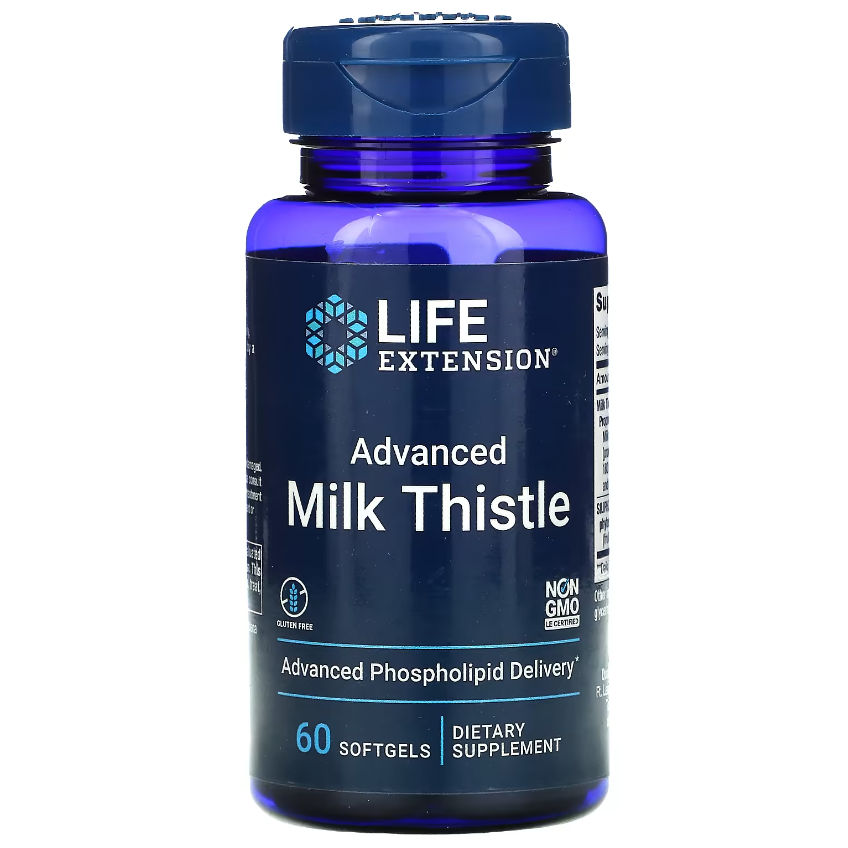 Улучшенная формула расторопши / European Milk Thistle, Life Extension, 60 гелевых капсул