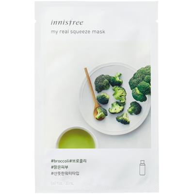 Тканевая маска Innisfree My Real Squeeze Mask Broccoli
