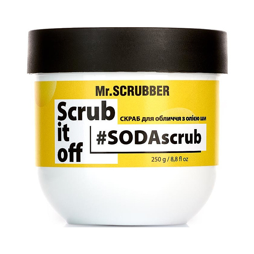 Скраб для лица с маслом ши Mr.Scrubber Scrub It Off SodAscrub