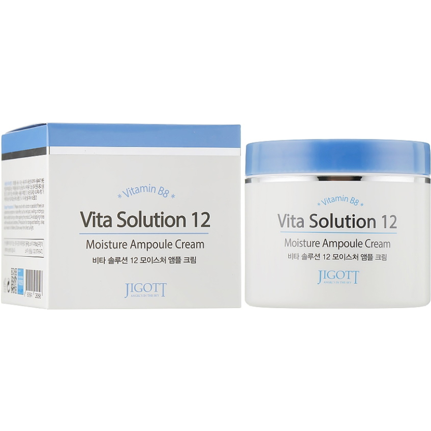 Увлажняющий крем для лица с витамином В Jigott Vita Solution 12 Moisture Ampoule Cream