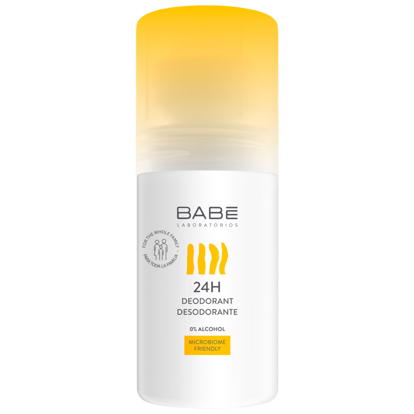Дезодорант для всієї сім'ї «24 години захисту» з пребіотиком Babe Laboratorios Sensitive Roll-On Deodorant