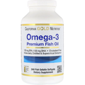Омега-3, рибячий жир преміум-класу California Gold Nutrition Omega-3 Premium Fish Oil