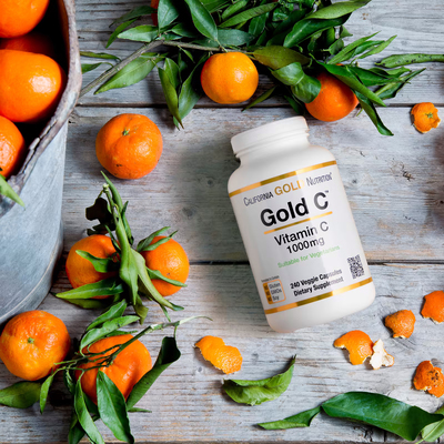 Gold C / Витамин C класса USP, California Gold Nutrition, 1000 мг, 240 вегетарианских капсул