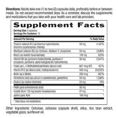 Коензим B-комплекс / Coenzyme B-Complex, Country Life, 60 капсул