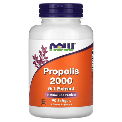 Прополіс 2000 / Propolis 2000, Now Foods, 400 мг, 90 гелевих капсул