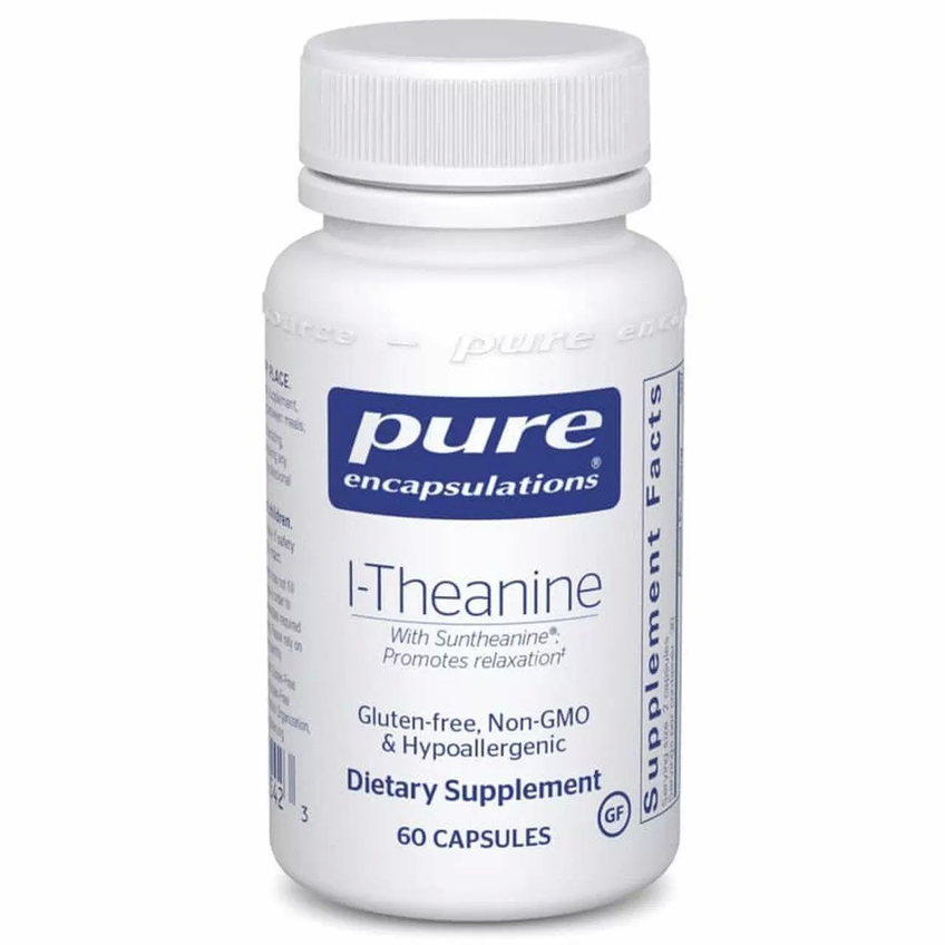 L-Теанин / l-Theanine, Pure Encapsulations, 200 мг, 60 капсул