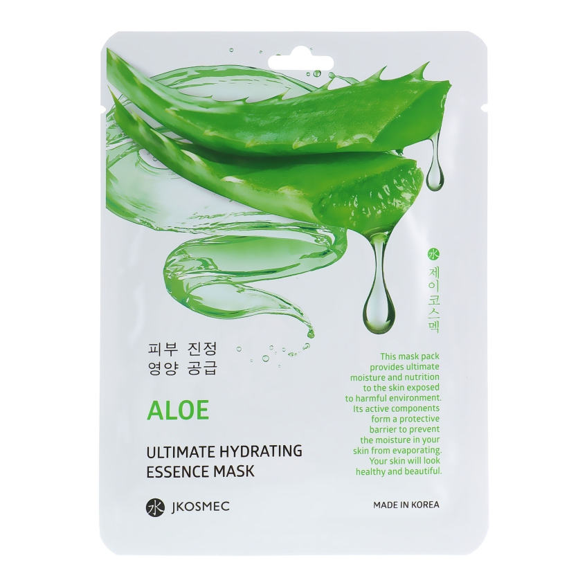 Тканевая увлажняющая маска с экстрактом алоэ Jkosmec Aloe Ultimate Hydrating Essence Mask