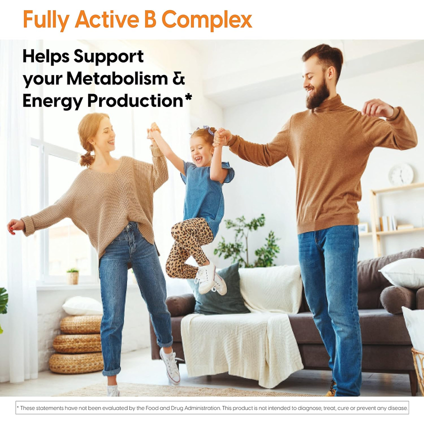 Повністю активний комплекс вітамінів групи B із Quatrefolic / Fully Active B Complex with Quatrefolic, Doctor's Best, 60 вегетаріанських капсул