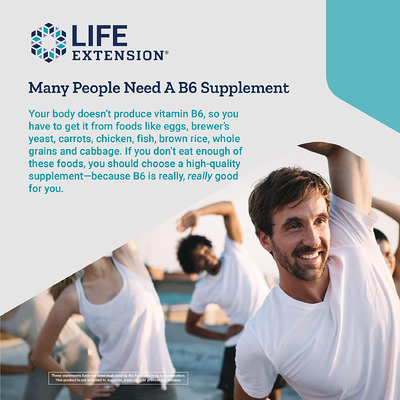 Вітамін B6 / Vitamin B6, Life Extension, 250 мг, 100 капсул