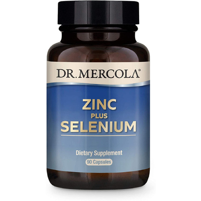 Цинк та селен / Zinc Plus Selenium, Dr. Mercola, 200 мкг, 90 капсул
