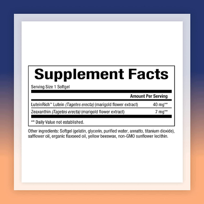 Лютеїн / Lutein, Natural Factors, 40 мг, 30 гелевих капсул