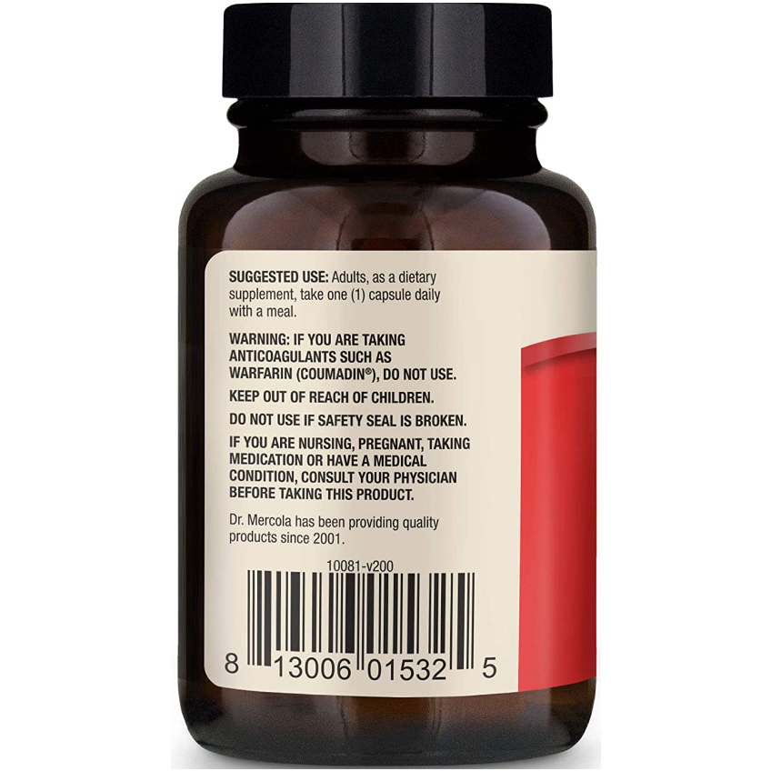 Вітамін K2 / Vitamin K2, Dr. Mercola, 180 мкг, 30 капсул