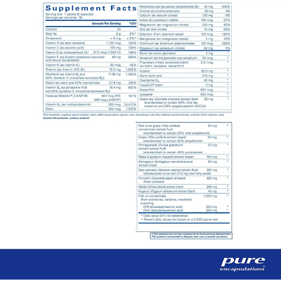 Мультивітамінно-мінеральний комплекс для чоловіків / Men's Pure Pack, Pure Encapsulations, 30 шт