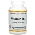 Вітамін D3 125 мкг 5000МО California Gold Nutrition D3