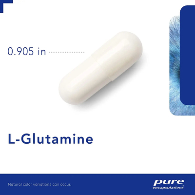 L-глютамін / l-Glutamine, Pure Encapsulations, 850 мг, 250 капсул