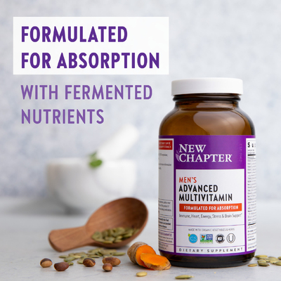 Улучшенный мультивитаминный комплекс для мужчин / Men's Advanced Multivitamin, New Chapter, 120 таблеток