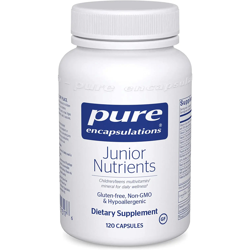 Мультивитамины для детей / Junior Nutrients, Pure Encapsulation, 120 капсул