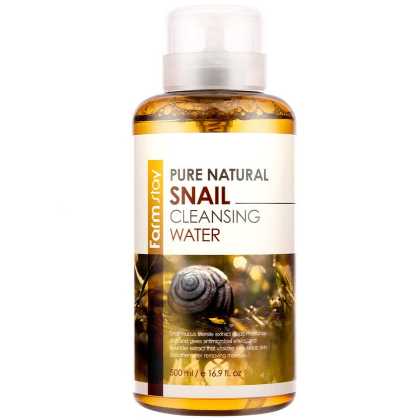 Очищувальна вода з муцином равлика FarmStay Pure Natural Snail Cleansing Water