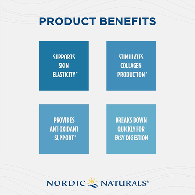 Морской коллаген со вкусом клубники / Marine Collagen, Nordic Naturals, 150 г