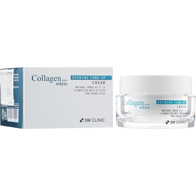 Осветляющий крем для лица 3W Clinic Clinic Collagen White Shining Tone Up Cream