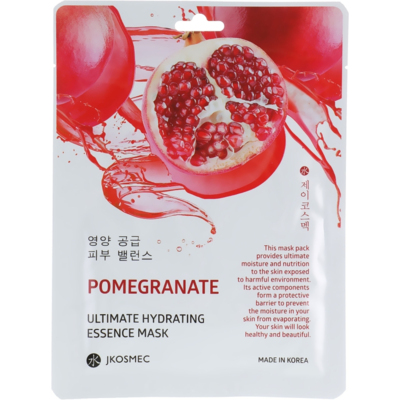 Тканевая увлажняющая маска с экстрактом граната Jkosmec Pomegranate Ultimate Hydrating Essence Mask