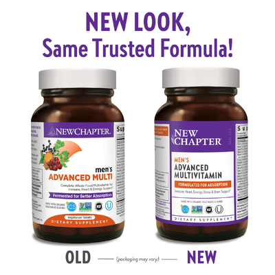 Улучшенный мультивитаминный комплекс для мужчин / Men's Advanced Multivitamin, New Chapter, 120 таблеток