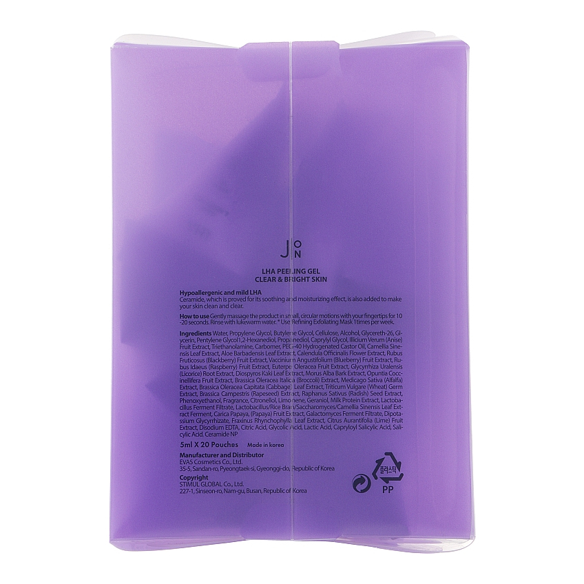 Пилинг-гель с кислотой LHA J:ON LHA Clear & Bright Skin Peeling Gel