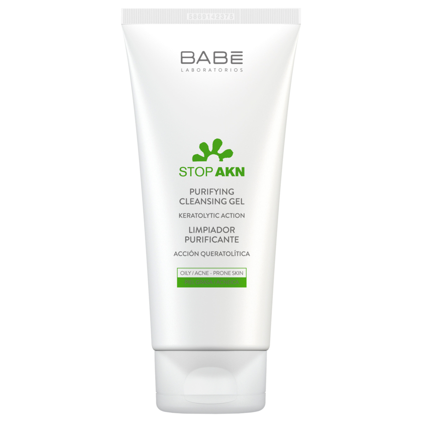 Очищувальний гель для жирної та проблемної шкіри Babe Laboratorios Stop Akn Purifying Cleansing Gel