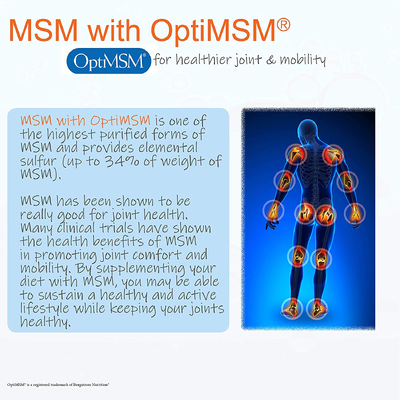 Метілсульфонілметан / MSM, Doctor's Best, 1500 мг, 120 таблеток