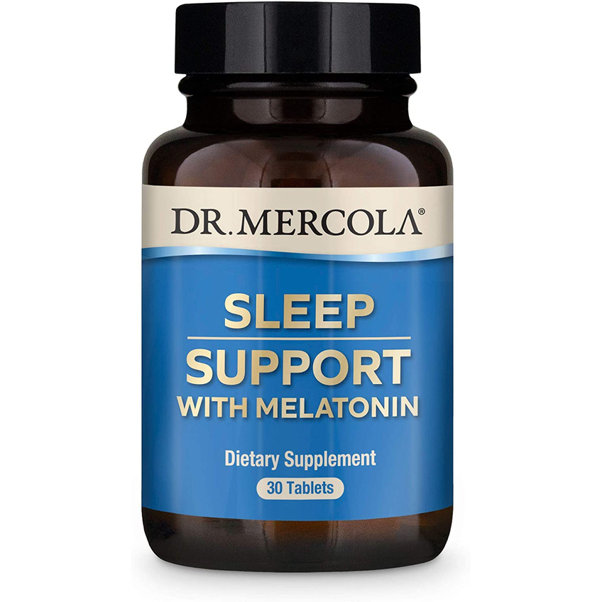 Помощь при бессоннице с мелатонином / Sleep Support with Melatonin, Dr. Mercola, 30 таблеток