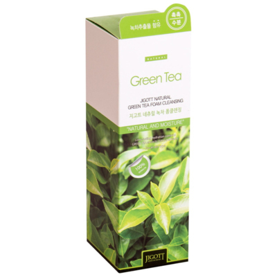 Очистительная пенка с экстрактом зеленого чая Jigott Natural Green Tea Foam Cleansing