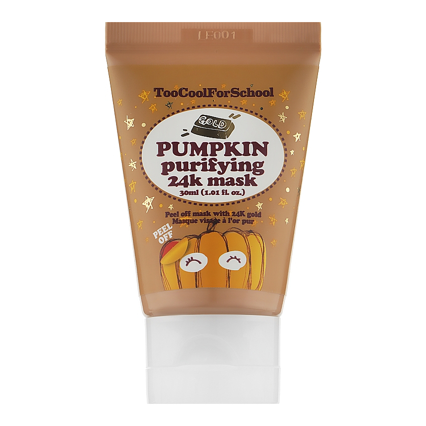 Маска для лица с коллоидным золотом Too Cool For School Pumpkin Purifying 24k Mask