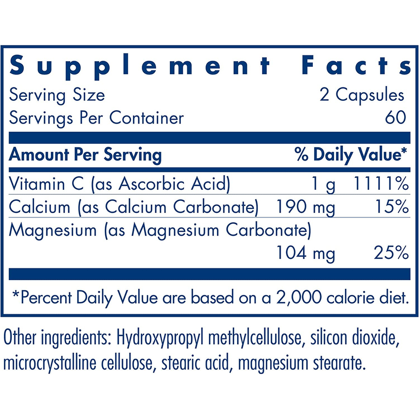 Буферизированный витамин С с кальцием и магнием / Buffered Vitamin C, Allergy Research Group, 500 мг, 120 капсул