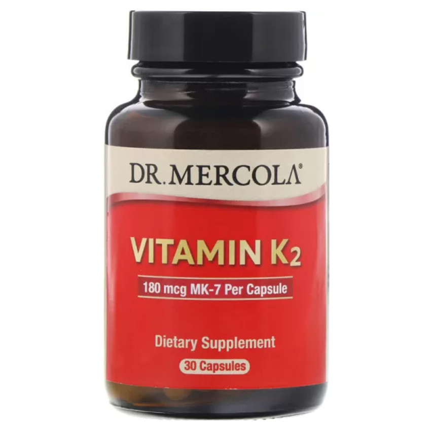 Вітамін K2 / Vitamin K2, Dr. Mercola, 180 мкг, 30 капсул
