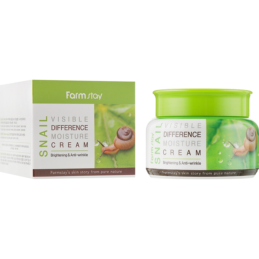 Увлажняющий крем с улиточным муцином Farmstay Snail Visible Difference Moisture Cream