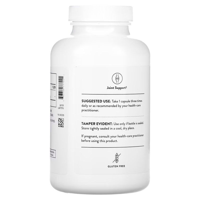 Сульфат глюкозаміну / Glucosamine Sulfate, Thorne Research, 500 мг, 180 капсул