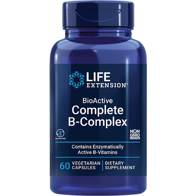 Полный биоактивный комплекс витаминов группы B / BioActive Complete B-Complex, Life Extension, 60 капсул