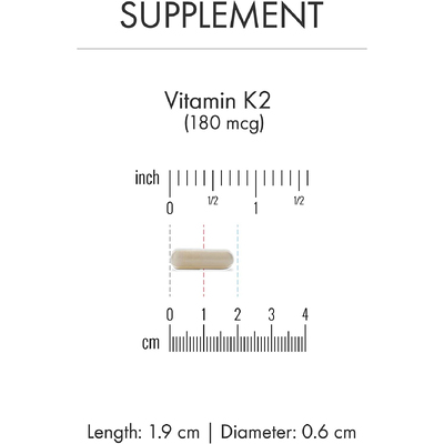 Вітамін K2 / Vitamin K2, Dr. Mercola, 180 мкг, 30 капсул