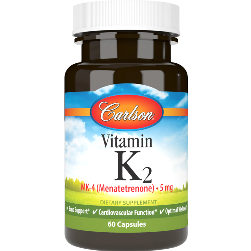 Витамин K2 / Vitamin K2, Carlson Labs, 5 мг, 60 капсул