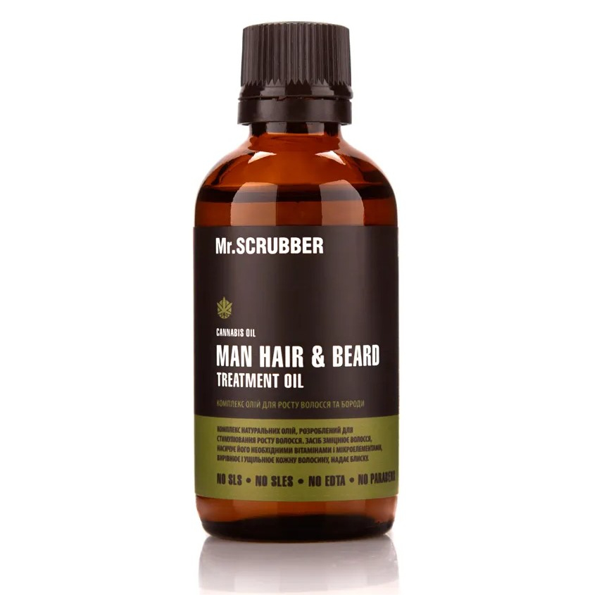 Комплекс масел для роста волос и бороды Mr.Scrubber Man Tea Tree Hair&Beard Treatment Oil