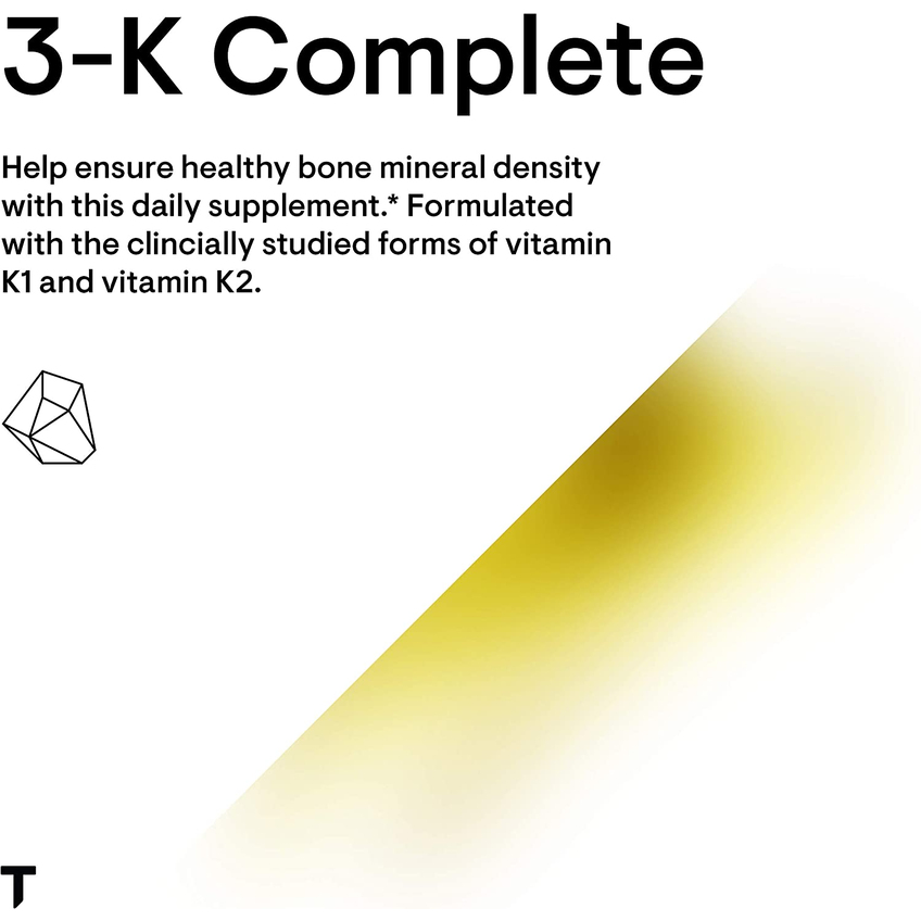 Витамин 3-К / 3-K Complete, Thorne Research, 60 капсул
