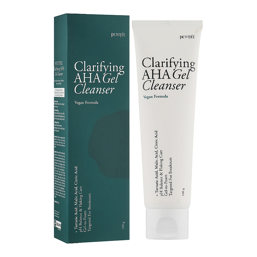 Очищающий гель для умывания с AHA кислотой Petitfee Clarifying AHA Gel Cleanser