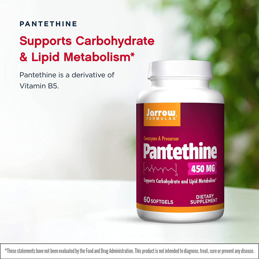 Пантетин / Pantethine, Jarrow Formulas, 450 мг, 60 гелевих капсул