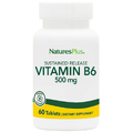 Витамин В6 медленного высвобождения / Vitamin B6 Sustained Releas, Nature's Plus, 500 мг, 60 таблеток