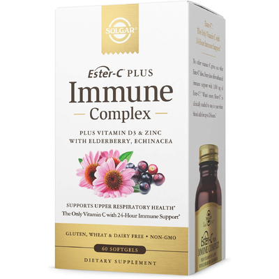 Комплекс для імунітету / Ester-S Plus Immune Complex, Solgar, 60 гелевих капсул